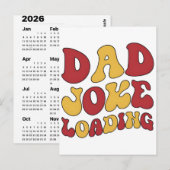 2026 Dad Jokes Advent Calendar Christmas Countdown ポストカード (正面/裏面)