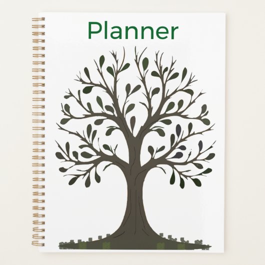 🌳 2026 Daily Planner - Stylized Tree of Life プランナー手帳 (正面)