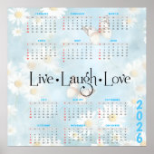 2026 Daisy Butterfly Calendar ポスター (正面)