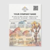 2026 Desert Magnet Calendar Business Logo QRコード (正面)