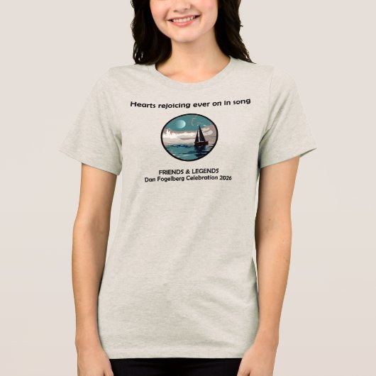 2026 DF 週末お祝いウィメンズTシャツ！ トライブレンドＴシャツ (正面)
