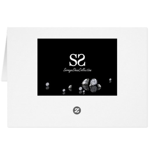 2026 Diamonds Luxury Happy New Year Greeting Card (裏面横)