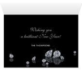 2026 Diamonds Luxury Happy New Year Greeting Card (内部横(下))