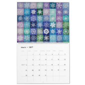 2026 Digital Snowflake Temperature Quilt Calendar カレンダー (3月 2027)
