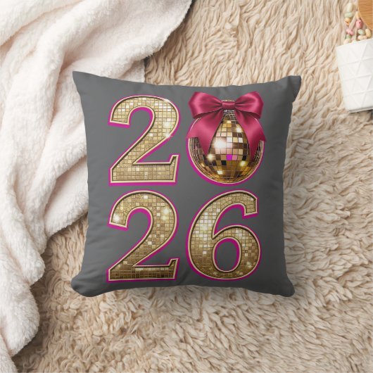 2026 Disco Ball Decorative Pillow クッション (ブランケット)