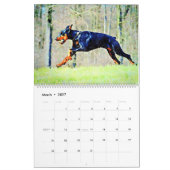 2026 Doberman Pinscher Dog Mama Dobie Lover Gift カレンダー (3月 2027)