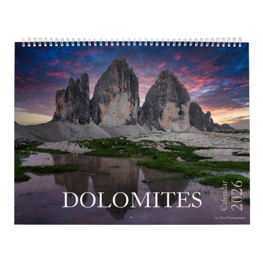 2026 Dolomites nature & landscape photo カレンダー (カバー)