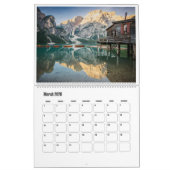 2026 Dolomites nature & landscape photo カレンダー (3月 2026)