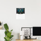 2026 Dragon Celticファンタジーアート通年カレンダー ポスター (ホームオフィス)