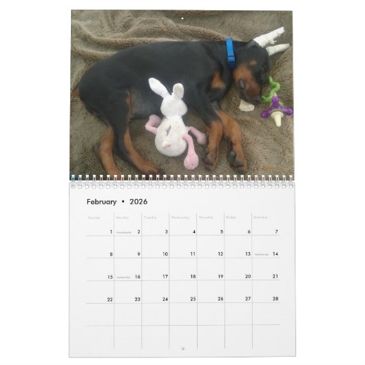 2026 DT Calendar カレンダー (2月 2026)