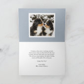 2026 Dusty Blue Bold Typography New Year Photo シーズンカード (内部)