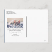 2026 Dusty Blue Bold Typography New Year Photo シーズンポストカード (裏面)