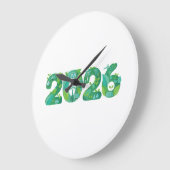 2026 Eco Green Energy Concept  ラージ壁時計 (傾斜)