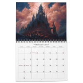 2026 Eldritch Lands 5暗いファンタジーホラーアート カレンダー (2月 2027)