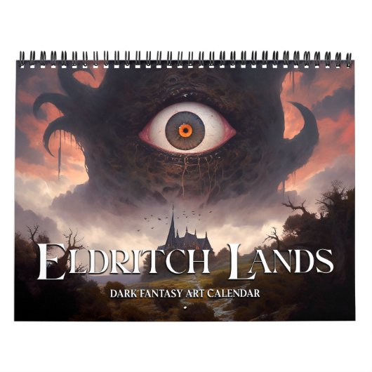 2026 Eldritch Lands 5暗いファンタジーホラーアート カレンダー (カバー)