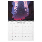 2026 Eldritch Lands 6暗いファンタジーホラーアート カレンダー (2月 2027)