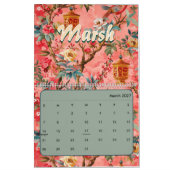 2026 elegant chinoiserie wall  カレンダー (3月 2027)
