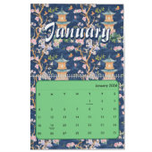 2026 elegant chinoiserie wall  カレンダー (1月 2026)