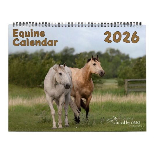2026 Equine Calendar カレンダー (カバー)