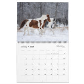 2026 Equine Calendar カレンダー (1月 2026)