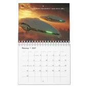 2026 Faith Biblical Verse Space Wall Calendar  カレンダー (2月 2027)