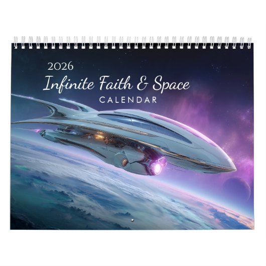 2026 Faith Biblical Verse Space Wall Calendar  カレンダー (カバー)