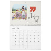 2026 Family Photo Collage Calendar Christmas Gift カレンダー (3月 2026)