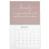2026 Family Quote Calendar  カレンダー (1月 2027)