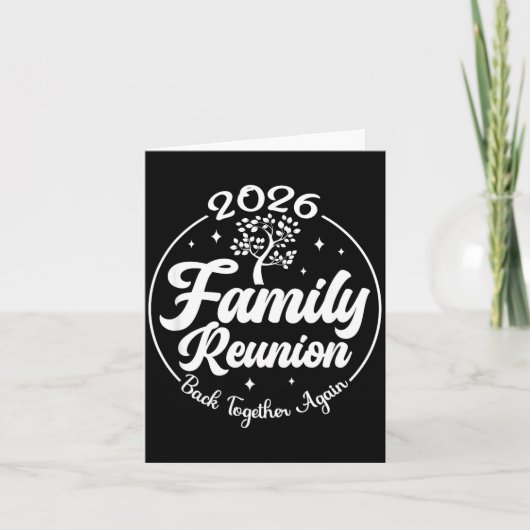 2026 Family Reunion Back Together Again Reunion Ma カード (正面)