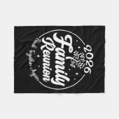 2026 Family Reunion Back Together Again Reunion Ma フリースブランケット (正面(横))