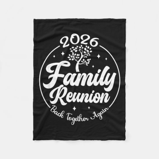 2026 Family Reunion Back Together Again Reunion Ma フリースブランケット (正面)
