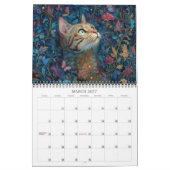 2026 Fantastical Cats 5 Fantasy Art Calendar カレンダー (3月 2027)