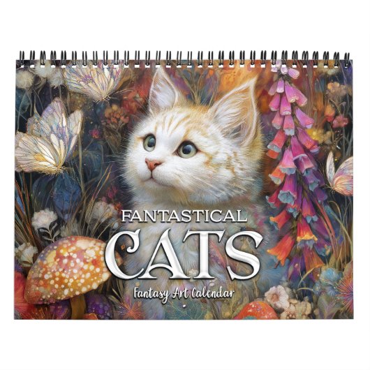 2026 Fantastical Cats 5 Fantasy Art Calendar カレンダー (カバー)