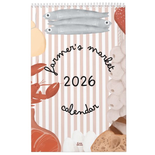 2026 Farmer's Market Calendar -  カレンダー (カバー)