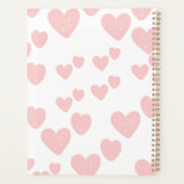 2026 Feminine Planner | Soft Pink Hearts & Elegant プランナー手帳 (裏面)