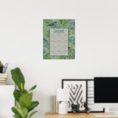 2026 Ferns Birds Calendar ポスター (ホームオフィス)