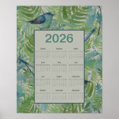 2026 Ferns Birds Calendar ポスター (正面)