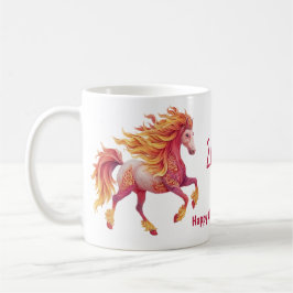 2026 Fiery Horse – Happy Chinese New Year コーヒーマグカップ