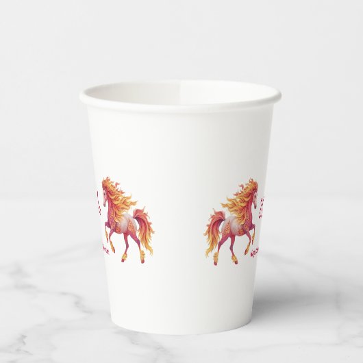 2026 Fiery Horse – Happy Chinese New Year 紙コップ (左)