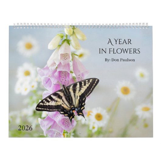 2026 Floral Photography Wall Calendar カレンダー (カバー)