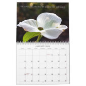 2026 Flower Blessings Wall Calendar カレンダー (1月 2026)