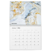 2026 Fluid Abstract Art Calendar カレンダー (1月 2026)