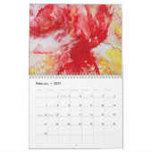 2026 Fluid Abstract Art Calendar カレンダー (2月 2027)