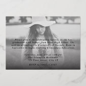 2026 Foil Typography 4 Image Graduation  箔招待状 (裏面)