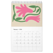 2026 Folk Art Floral Wildflower Cottageco calendar カレンダー (2月 2026)