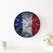 2026 France Flag Watch ラージ壁時計 (ホーム)
