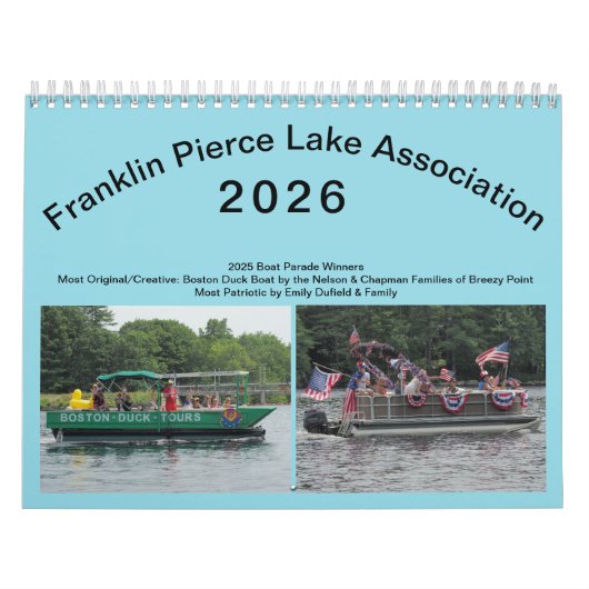 2026 Franklin Pierce Lake Calendar カレンダー (カバー)