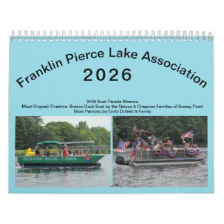 2026 Franklin Pierce Lake Calendar カレンダー
