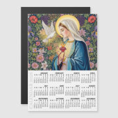 2026 Fridge Calendar, Sacred Heart of Mary /Prayer (正面/裏面)