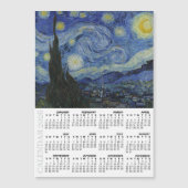 2026 Fridge Calendar, Starry Night / Van Gogh (正面)